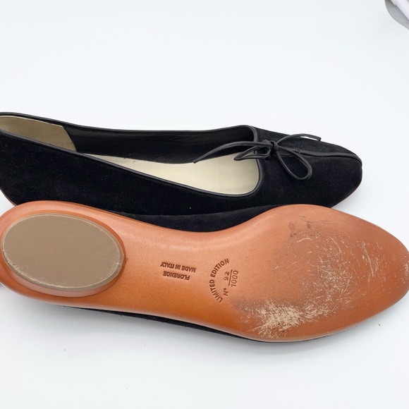 Salvatore Ferragamo Creations Ballet Flat CHERIE black SUEDE BALLET FLAT size 39 - Picture 7 of 13